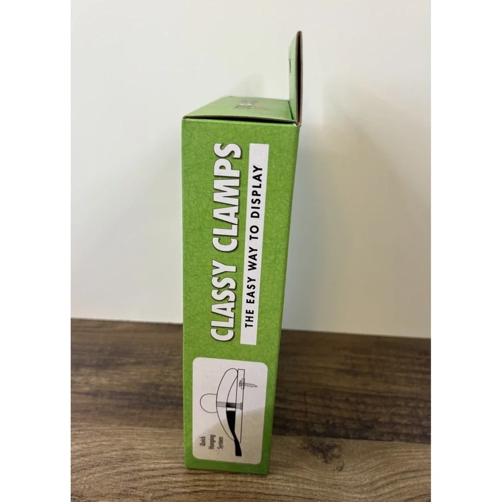 Classy Clamps Wooden Quilt Hangers 4 Large Black Clamps Screws Included